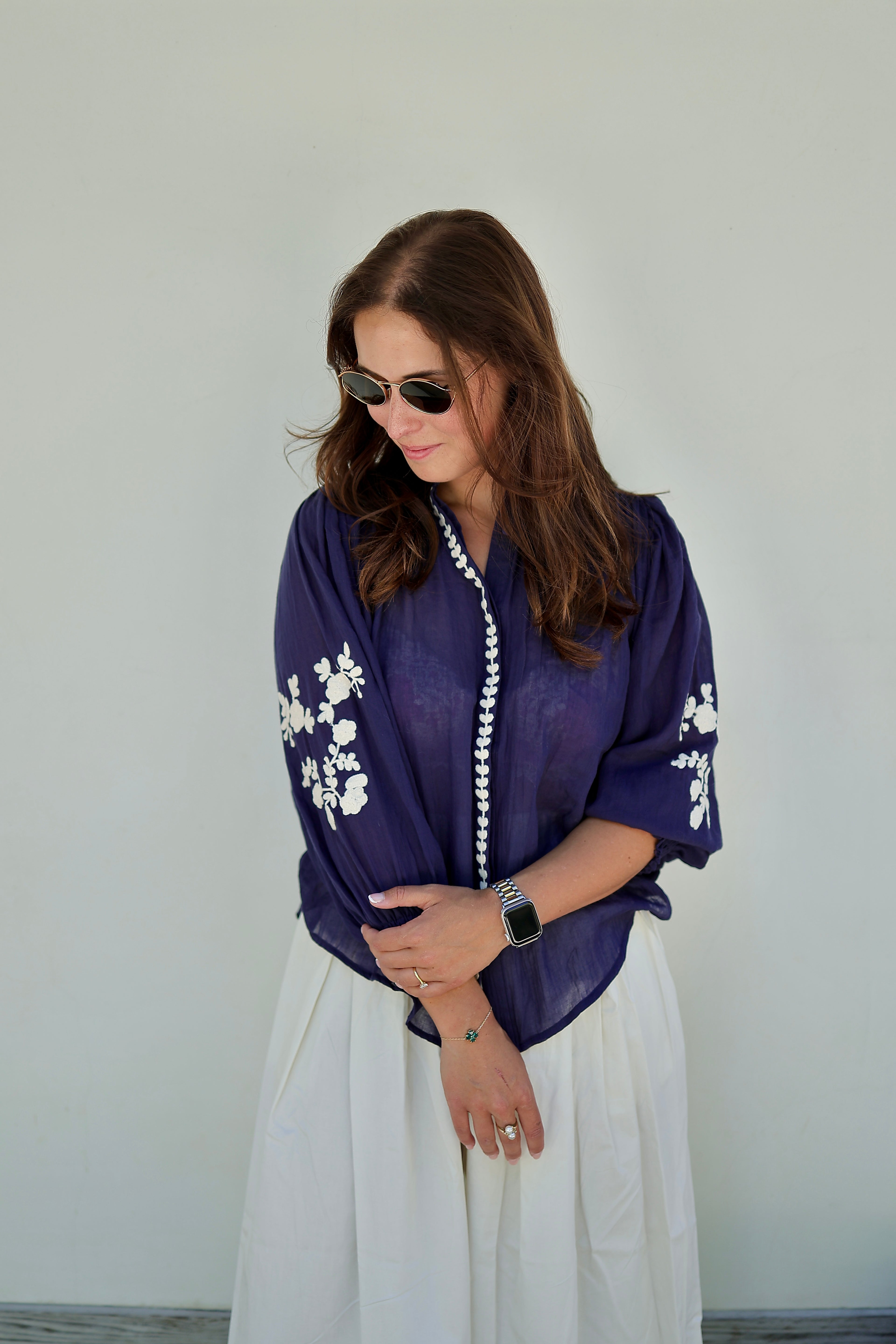 Liora Blouse - Navy