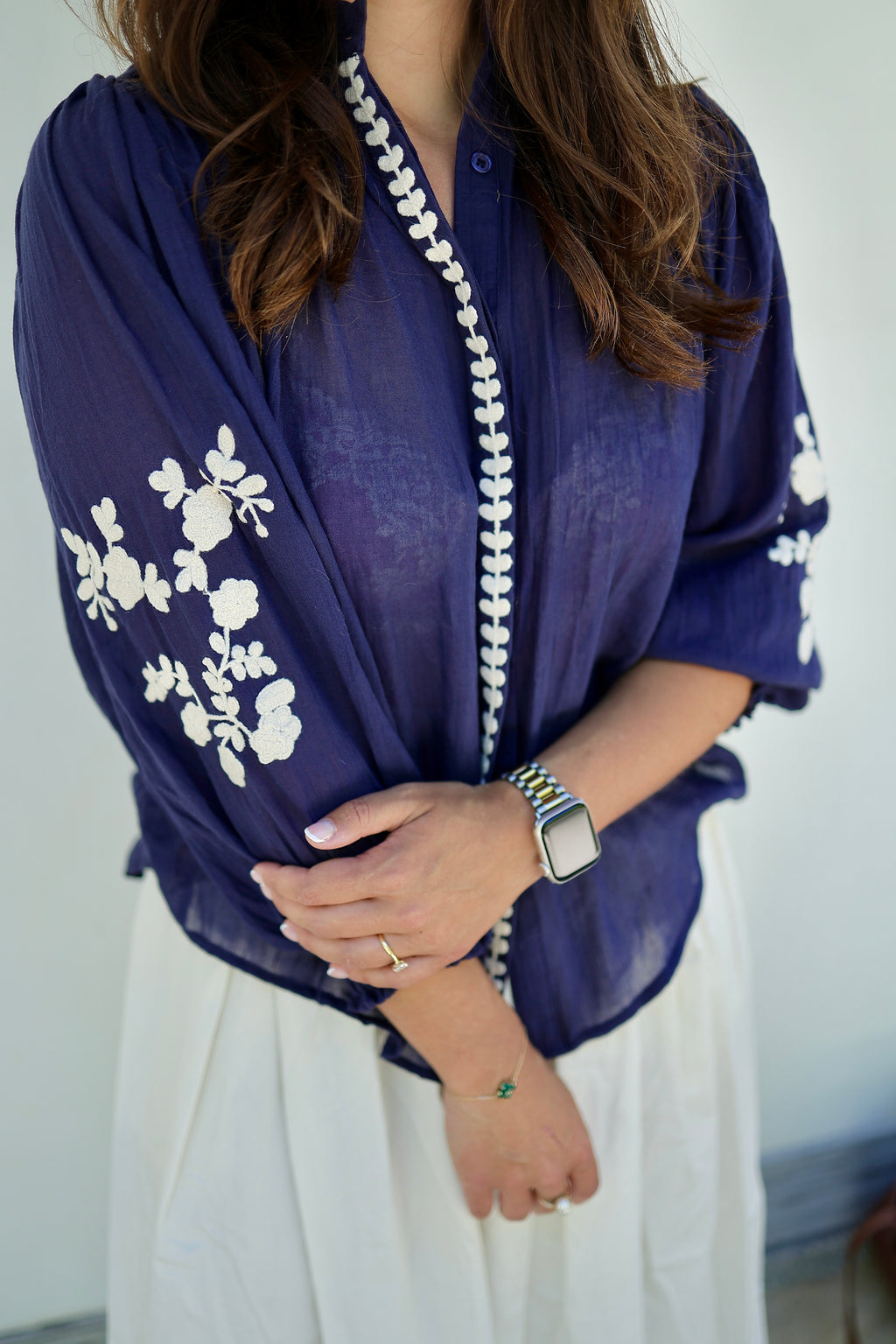 Liora Blouse - Navy