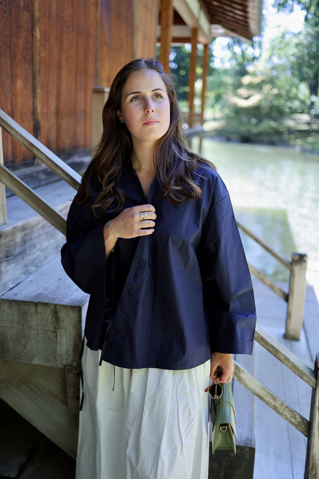 Elodie Blouse - Navy