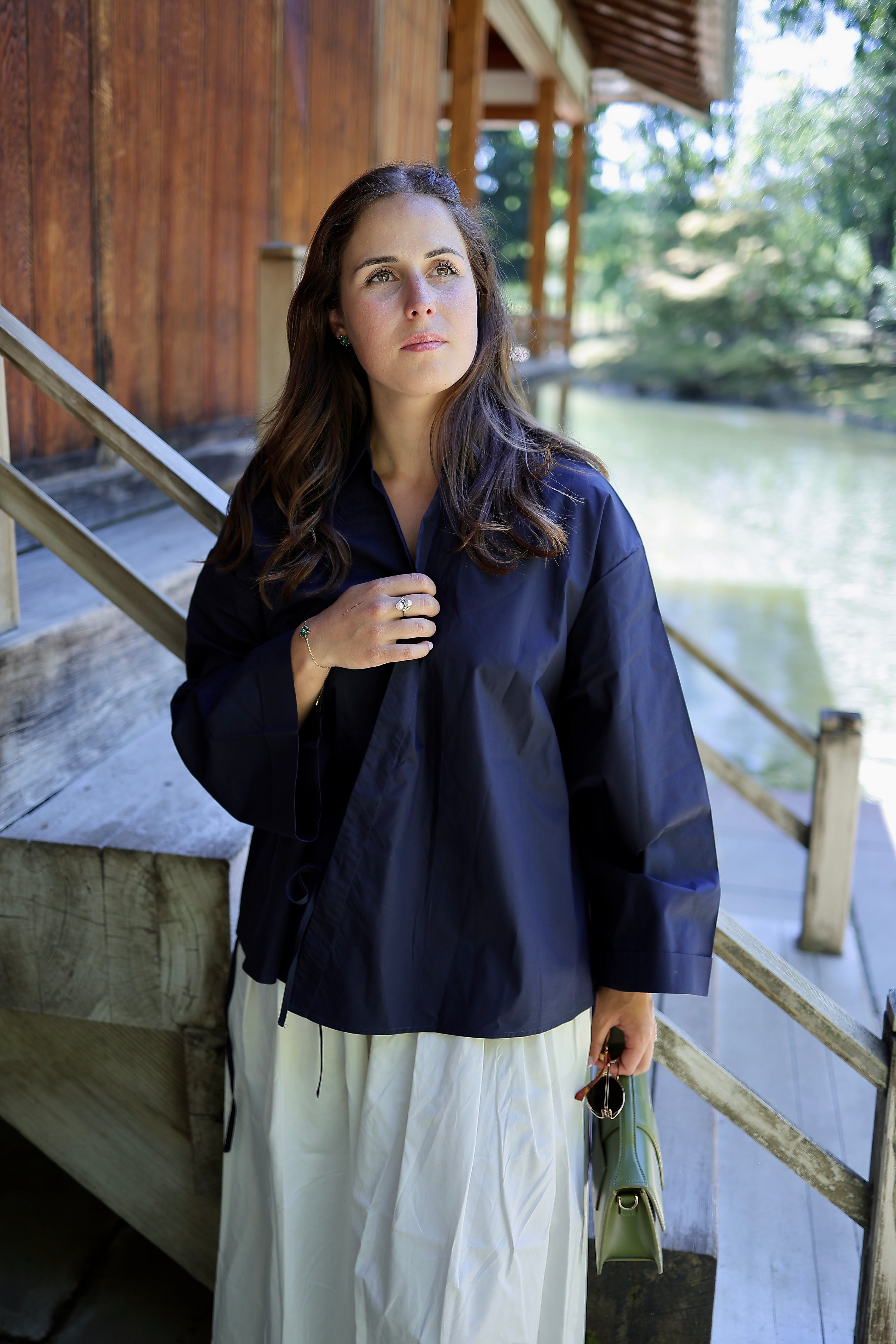 Elodie Blouse - Navy
