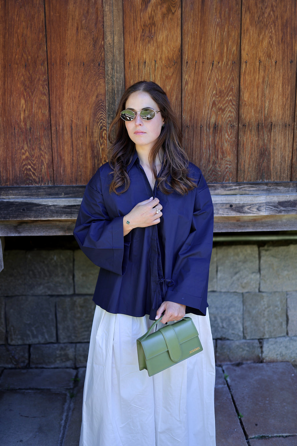 Elodie Blouse - Navy